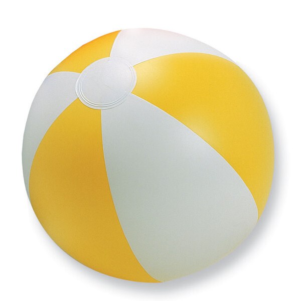 PLAYTIME Vibrant Striped Inflatable Beach Ball Ø23.5cm - GiftRetail IT1627