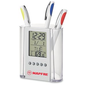 PRODIGY Multifunctional Penholder with Calendar and Thermometer