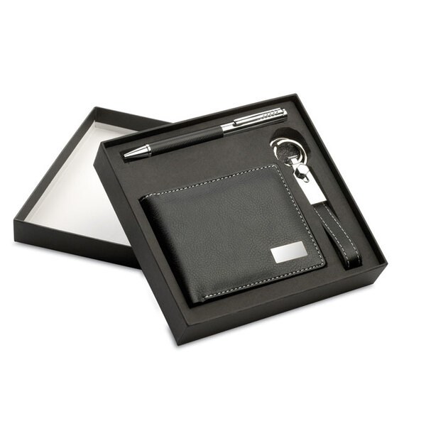 ELEGANCI Portfel, długopis, breloczek - GiftRetail KC7109