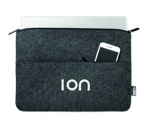 TOPLO RPET felt zipped laptop bag - GiftRetail MO6419