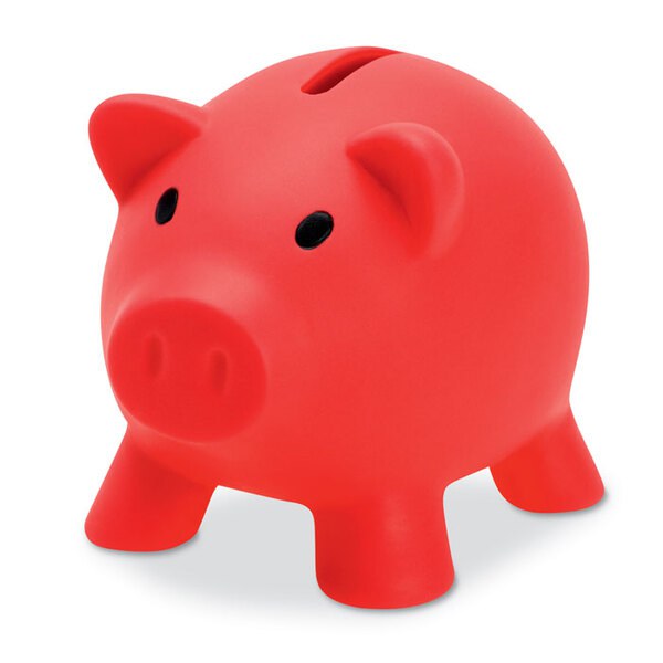 PVC Piggy Bank with ABS stopper - GiftRetail MO8132