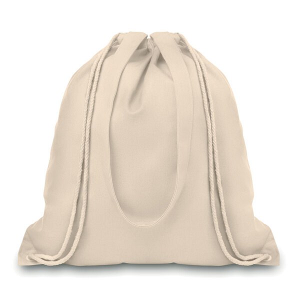 MOIRA Eco-Friendly Canvas Tote with Drawstring Closure - GiftRetail MO9040
