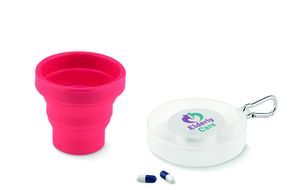 CUP PILL Składany kubek silikonowy - GiftRetail MO9196