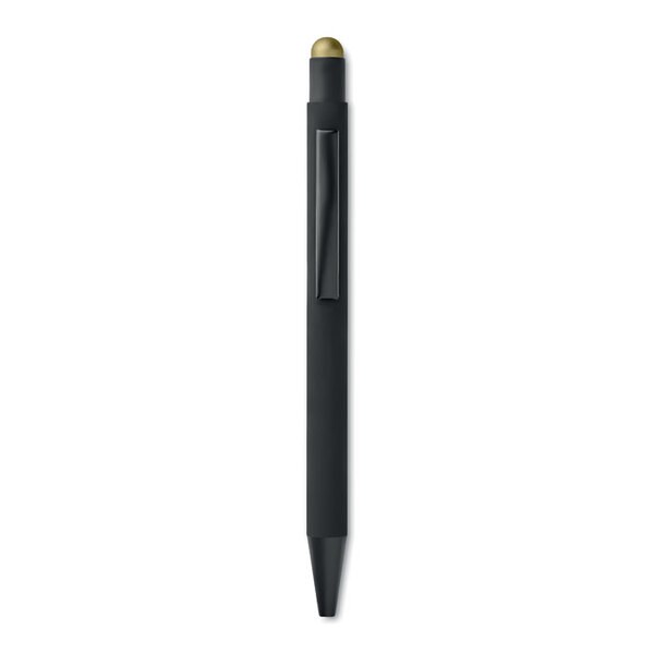 NEGRITO Elegant Aluminium Stylus Pen with Blue Ink - GiftRetail MO9393