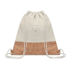 ILLA Eco-Friendly Twill Cotton Cork Drawstring Bag