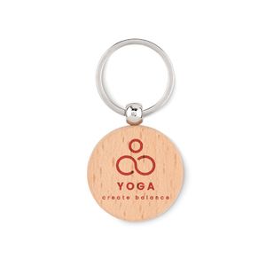 TOTY WOOD Round wooden key ring