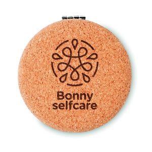 GUAPA CORK Eco-Friendly Double Sided Cork Pocket Mirror