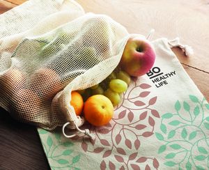 VEGGIE Eco-Friendly Reusable Cotton Mesh Shopping Bag