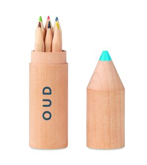 PETIT COLORET 6 kredek w drewnianym pudełku