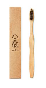 DENTOBRUSH Eco-Friendly Bamboo Toothbrush in Kraft Box - GiftRetail MO9877