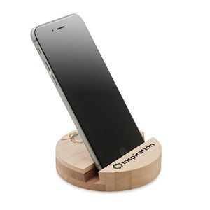 GROW ROUND STAND Eco-Friendly Birch Wood Phone Stand with Seeds