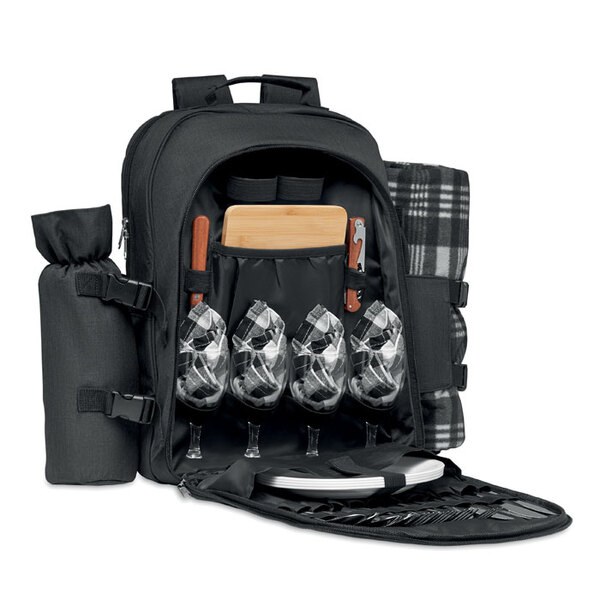DUIN Deluxe 4-Person Picnic Backpack with Cooler - GiftRetail MO6870