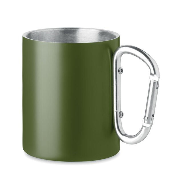TRUMBA Metalowy dwuścienny kubek300ml - GiftRetail MO6873