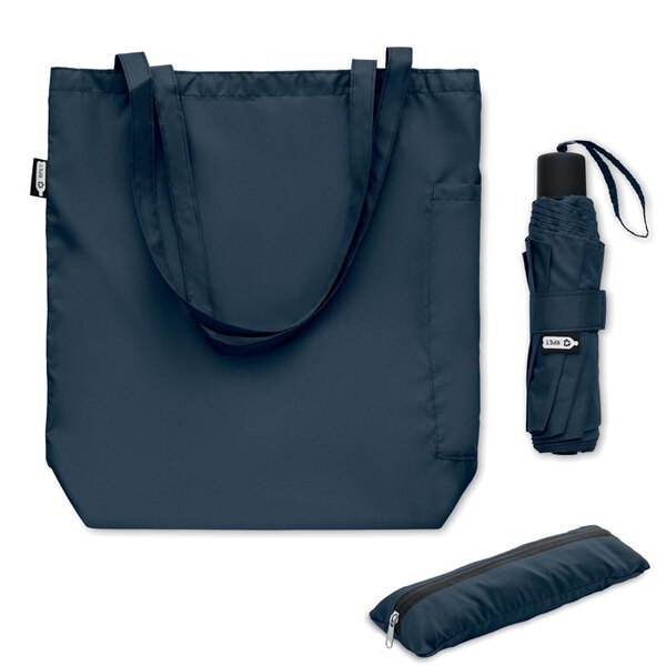 SEATTLE Zestaw torba z parasolem RPET 21 c - GiftRetail MO2476
