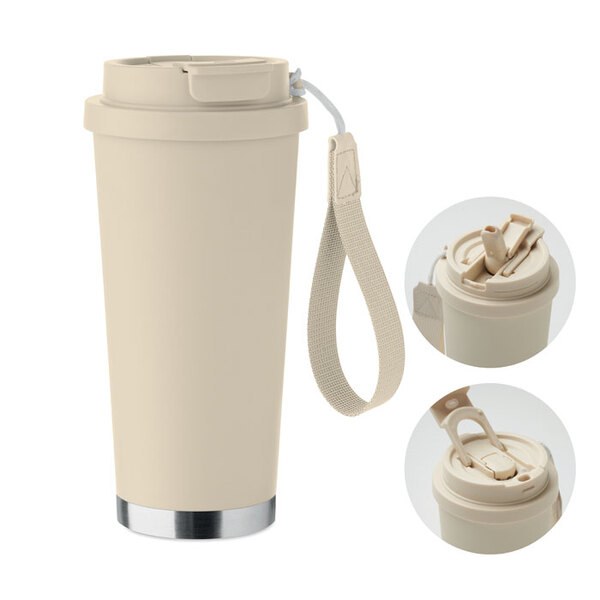TOPAZ LARGE Double wall tumbler 500ml - GiftRetail MO2662