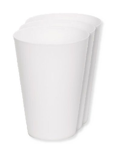 Pack of 3 GiftRetail MO6375 - FESTA LARGE - Eco-friendly and Reusable 300ml - Festival/Party Cup