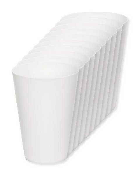 Pack of 10 GiftRetail MO6375 - FESTA LARGE - Eco-friendly and Reusable 300ml - Festival/Party Cup