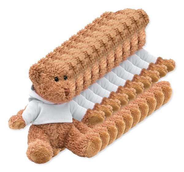 Pack of 10 GiftRetail MO7375 - JOHNNY Adorable Hoodie Teddy Bear Plush Toy