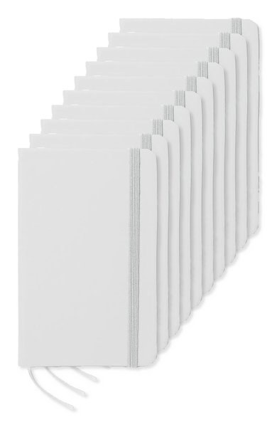 Zestaw 100 szt. GiftRetail MO1800 - NOTELUX Notatnik A6 w linie