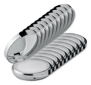 shiny silver