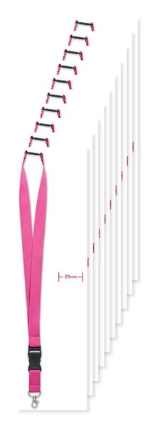 Zestaw 10 szt. GiftRetail MO9661 - WIDE LANY Smycz 25mm