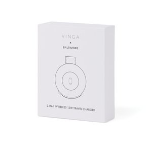 Vinga V30801 - VINGA Baltimore RCS 2-in-1 Wireless 15W Travel Charger