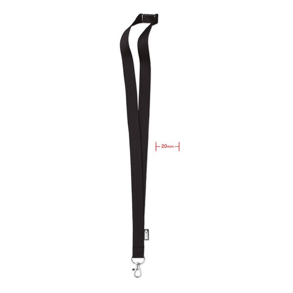 LANY RPET Smycz RPET 20 mm - GiftRetail MO6100