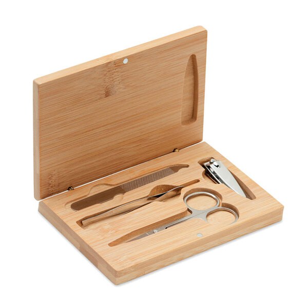 SEWA 4-piece manicure set in stainless steel - GiftRetail MO6629