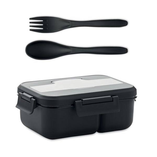 MAKAN Lunch box ze sztućcami z PP - GiftRetail MO6646