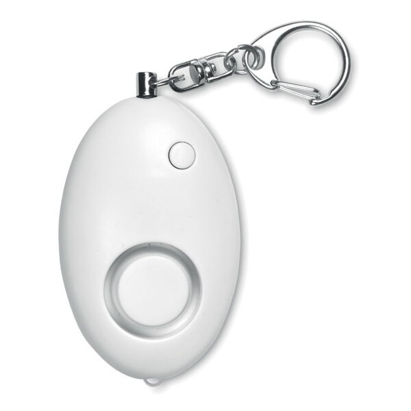 ALARMY Compact Personal Alarm with LED Light and Key Ring - GiftRetail MO8742
