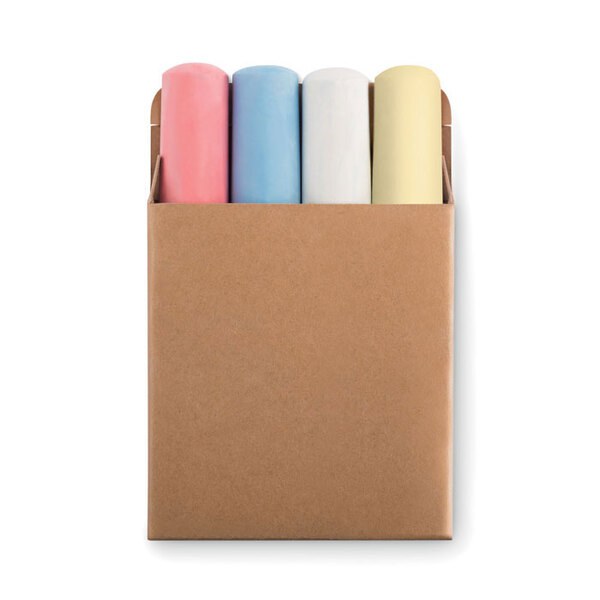 STREET Vibrant 4-Pack Jumbo Colored Chalk Sticks - GiftRetail MO8929