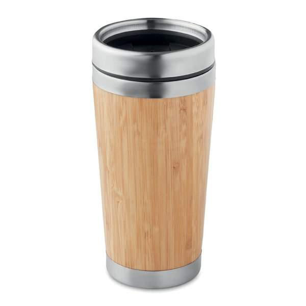 RODEODRIVE+ Bambusowy kubek podróżny 400ml - GiftRetail MO9444