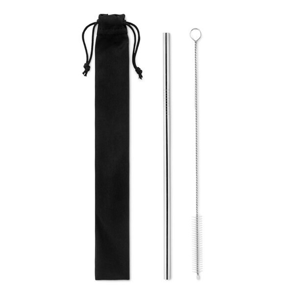 COLD STRAW Słomka ze stali nierdzewnej - GiftRetail MO9602