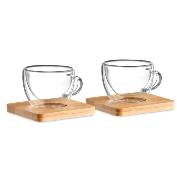 BELIZE Zestaw 2 szklanek do espresso - GiftRetail MO9709