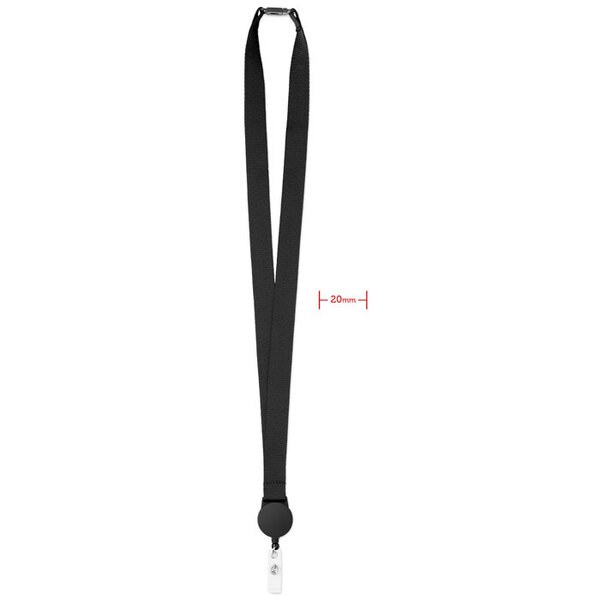 ZIP LANYARD Smycz z wysuwanym uchwytem - GiftRetail MO9852