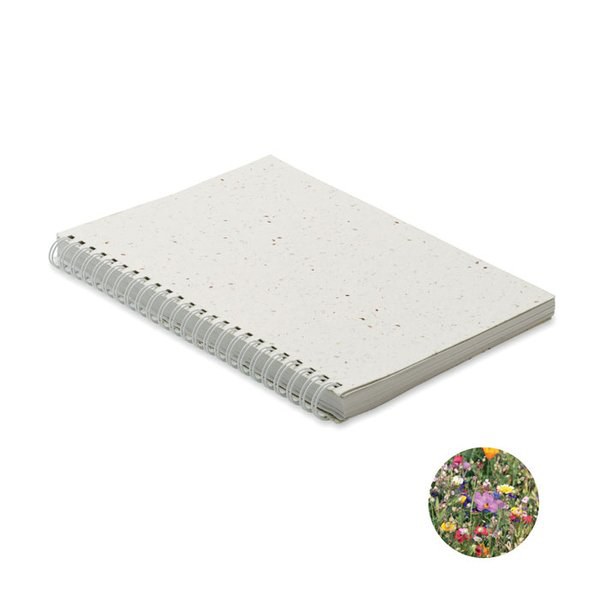 SEED RING Notes A5 z papieru siewnego - GiftRetail MO2083