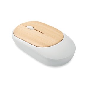 CURVY BAM Bezprzewodowa mysz z bambusa - GiftRetail MO2085
