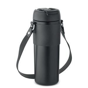AIRA 700ml Leak-Free Double Wall Tumbler with Straw - GiftRetail MO6971
