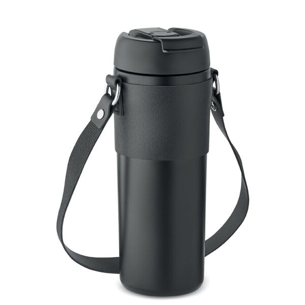 AIRA 700ml Leak-Free Double Wall Tumbler with Straw - GiftRetail MO6971