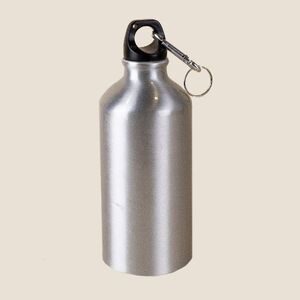 Goya 31028 - Butelka aluminiowa 500ml, błyszcząca z karabińczykiem
