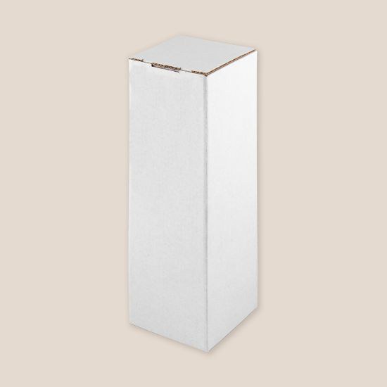 Goya 52094 - White Self-Assembling Cardboard Bottle Box BOTTLE
