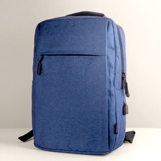 RPET Polyester Backpack with USB Port