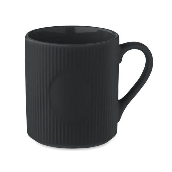RIBMUG Kubek ceramiczny w prążki 340 m - GiftRetail MO2397