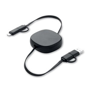 LINEA Zwijany kabel ładujący o mocy 60 W - GiftRetail MO2425