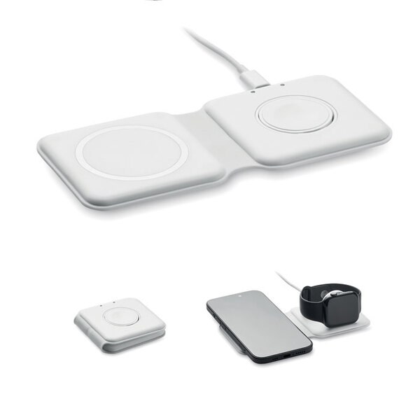 FLIP 2 in 1 foldable charger 15W - GiftRetail MO2445