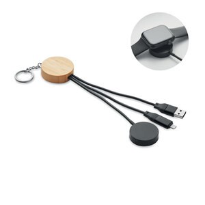 BULE Brelok z kablem 4 w 1 60W - GiftRetail MO2451