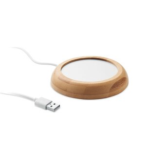MUGLET Bambusowy podgrzewacz USB - GiftRetail MO2592