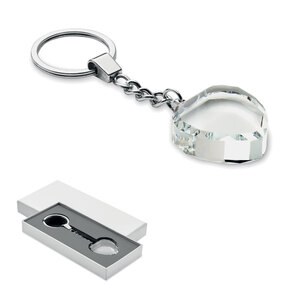 HEARTWARD Szklany brelok serce - GiftRetail MO2658