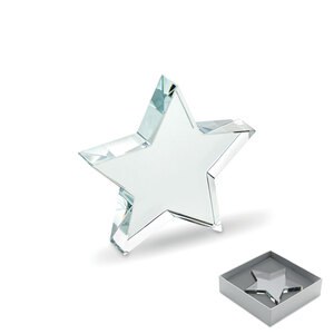 STARWARD Szklana statuetka gwiazda - GiftRetail MO2660