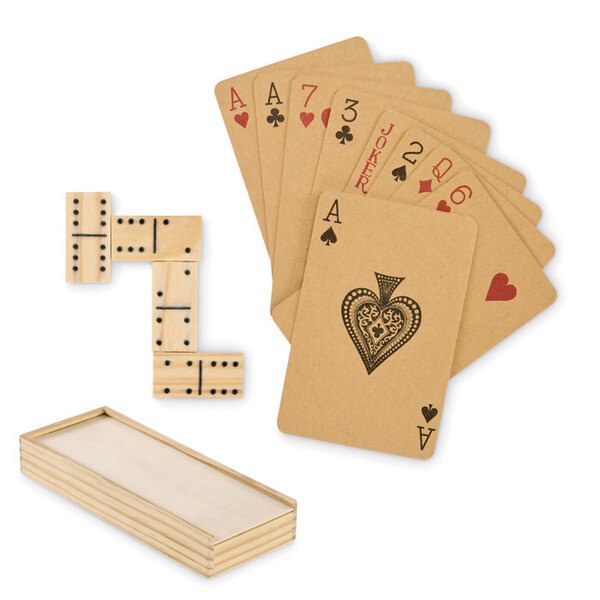DOMI&CARDS Zestaw domino i karty - GiftRetail MO2669